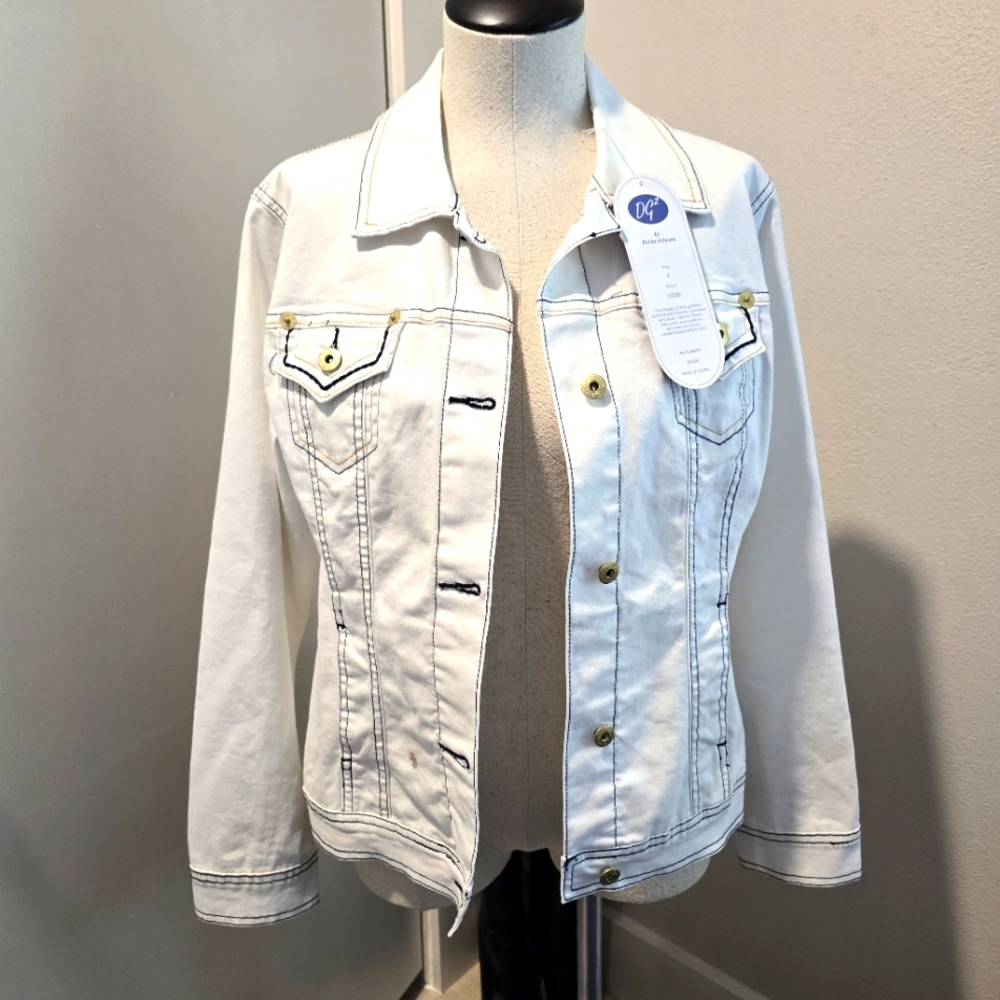 Women's White Denim Jacket